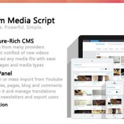اسکریپت به اشتراک گذاری ویدئو Premium Media Script نسخه ۱٫۲٫۱
